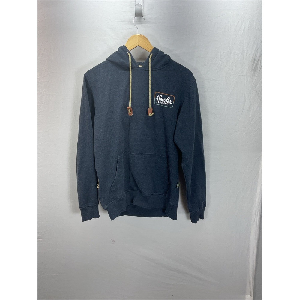 Howler Brothers Blue Pullover Hoodie‎ Shirt Mens S zippered pocket